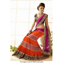 Orange lehenga