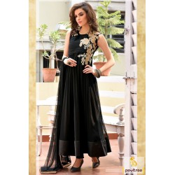 Black anarkali dress