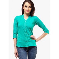 Green casual shirt