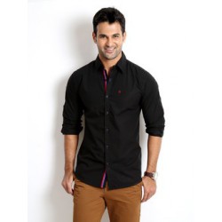 Black casual shirt