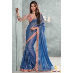 royal-blue-silk-party-wear-saree-with-fancy-blouse